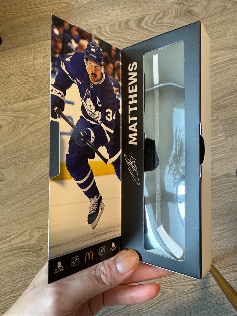 NHL Star Sticks Matthews Mini Hockey Stick Collectible